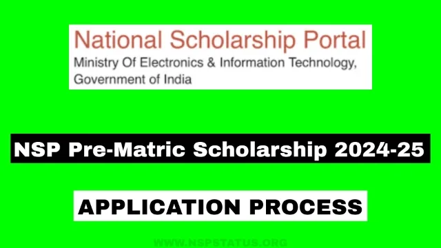 NSP Pre-Matric Scholarship 2024-25