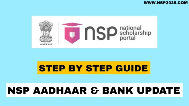 How To Update Bank And Aadhaar Details For Nsp Scholarship 2024 Nsp